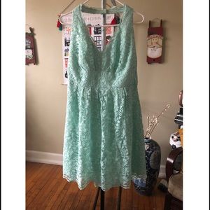 Mint Lace Bridesmaid Dress